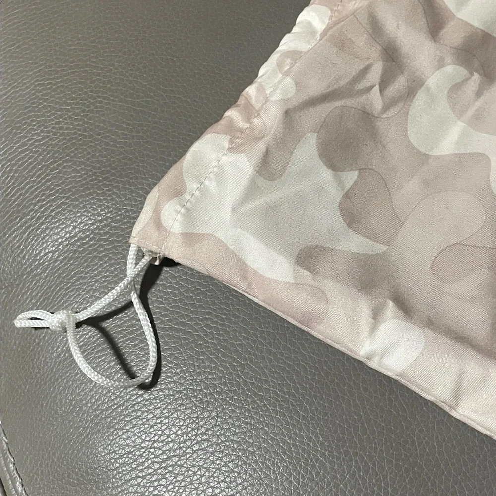 Dagne Dover Brown and Cream Camouflage Dust Bag